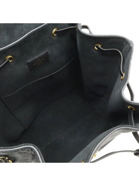 Louis Vuitton Monogram Empreinte Montsouris PM Backpack Noir Black With Charm